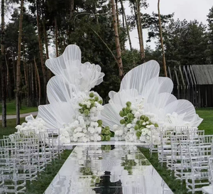 Instalación Artística Gigante para Bodas, Ligera, Resistente a la Intemperie, de Organza, para Ceremonias al Aire Libre - Product Image 5