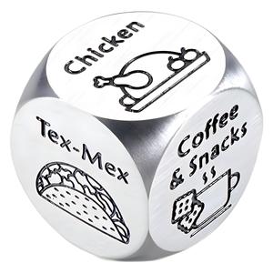 Dés en métal de décision de nourriture de nuit de date de fabricant de nourriture de logo personnalisé en gros pour Couple petit ami petite amie mari femme - Product Image 5