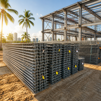Plateforme de construction en treillis d'acier TD6 90 pour la construction industrielle, panneau de pont rapide pour système de plancher en béton préfabriqué