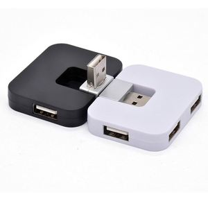 Adaptador Divisor de Interfaz Múltiple con Estación de Acoplamiento USB 2.0 Giratoria e Integradora USB Portátil, Hub USB de 4 Puertos - Product Image 3
