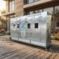 Laveuse de plateaux entièrement automatique en acier inoxydable avec pulvérisation haute pression pour cuisine commerciale et usine de transformation alimentaire