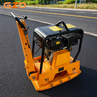 Compacteur à plaques réversible à essence GZD Heavy Duty C220T 13hp pour le compactage du sol et de l'asphalte
