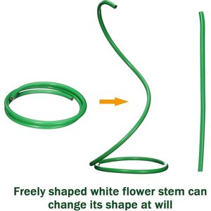 Tubo de PVC Moissic Y-9-5 de 78.7 Pulgadas, 3 Piezas, Tubo de Plástico Flexible de Aluminio, Tallo para Flores Artificiales, Arcos de Globos, Tubo Flexible - Product Image 3
