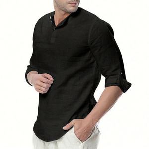 Small Mass Customization <b>Linen</b> Shirts Cotton <b>Linen</b> Shirts for Men <b>Linen</b> Shirt - Product Image 1