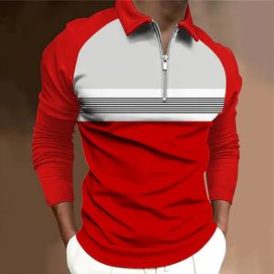 Camiseta Polo Deportiva Informal de Manga Larga para Hombre, Corte Ajustado, Nueva Colección 2025 |   Venta Directa de Fábrica, Se Puede Personalizar - Product Image 4