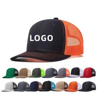 Casquettes de sport classiques à 6 panneaux avec visière incurvée, logo personnalisé, style Richardson 112, en maille, pour la vente en gros