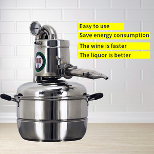 20LHome équipement <span class=keywords><strong>de</strong></span> brassage petits spiritueux blancs distillateur distillateur hydrosol rôti vin <span class=keywords><strong>de</strong></span> fruits auto-brassage soju brandy complet - Product Image 3