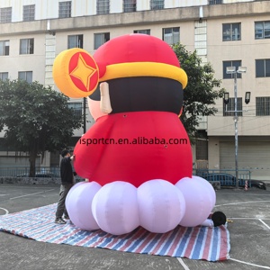 Géant Dieu de la richesse gonflable avec lumière led personnalisé événement de vacances promotionnel gonflable dessin animé pour la fête du printemps - Product Image 6