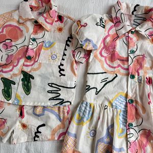 Ensembles 2 pièces imprimés pour enfants, collection été 2026, pour sœurs et frères, vente en gros - Product Image 4