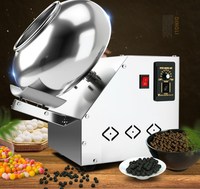 Laboratoriumgebruik chocolade- en suikercoatingmachine pinda pan voor kleine batches - voor het coaten van maïs, fruit, groenten motor kerncomponent