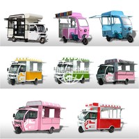 Kiosque mobile de restauration rapide en acier inoxydable pour snacks, hot-dogs et glaces, utilisation extérieure, garantie 2 ans, résistant à la rouille
