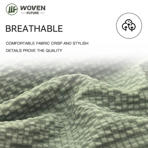 Shaoxing Wovenfuture <span class=keywords><strong>Plaid</strong></span> Jacquard Crinkle Bubble T800 tela elástica para ropa deportiva chaqueta Seersucker Crepe tela elástica - Product Image 3