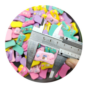 Nouvelle perle de bijouterie en forme de manette de jeu, motif contrôleur de jeu vidéo, pour la création artisanale et la décoration DIY, cabochon plat pour bracelet - Product Image 2