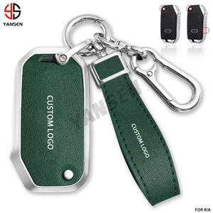 Couverture de boîtier de clé de voiture en alliage de Zinc pour <span class=keywords><strong>Kia</strong></span> <span class=keywords><strong>Sportage</strong></span> Ceed Sorento Cerato Forte KX3 K5 <span class=keywords><strong>porte</strong></span>-clés à distance <span class=keywords><strong>porte</strong></span>-clés personnalisés - Product Image 1
