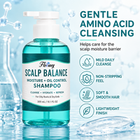 Shampooing hydratant équilibrant pour le cuir chevelu, à base d'acides aminés, gel aquatique rafraîchissant, contrôle du sébum, pour pointes sèches et abîmées, 300ml - Expédition immédiate, vente en gros