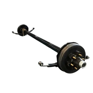 American style 6000lbs axle assembly with drum brake for trailer and rv use-WH