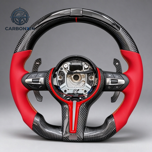 Volante Personalizado para M3 E92 F30 F10 - Fibra de Carbono Deportiva con Función de Calefacción, Agarre Estándar, Plug & Play - Product Image 5