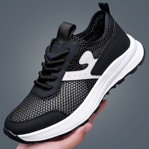 Chaussures de course en mesh pour hommes, légères, semelle intermédiaire en EVA, semelle extérieure en caoutchouc, respirantes, pour l'été, baskets athlétiques - Product Image 4