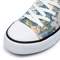 À la mode 2024 personnalisé supérieur femmes toile Sneaker haut fleur impression personnalisée toile chaussures à la mode pour unisexe