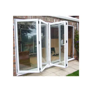 内部位置和完成表面处理双层玻璃铝双折折叠可折叠玻璃门
