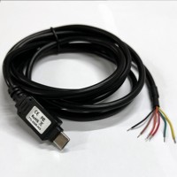 Câble Série USB Type C UART TTL FTDI FT232RL 3.3V 5V Personnalisable avec Charge Rapide 3A pour Raspberry Pi, Imprimantes et Ordinateurs