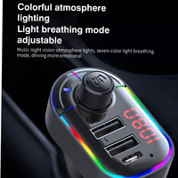 Xlintek C12 Car BT5.0 lecteur mp3 multifonction carte mains libres double USB charge rapide 3.1A lecture TF enfichable USB pour voiture