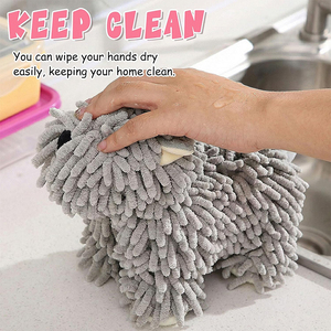 <span class=keywords><strong>Serviette</strong></span> pour chien en chenille <span class=keywords><strong>de</strong></span> haute qualité, <span class=keywords><strong>serviette</strong></span> douce et absorbante en microfibre pour la maison, la salle <span class=keywords><strong>de</strong></span> bain, la cuisine et le lavabo. - Product Image 5