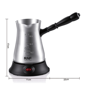 Cafetera RAF R.159 de 0.5L, 600W, Acero Inoxidable, Estilo Turco, Calor Uniforme, Fácil de Usar, Electrodoméstico de Cocina - Product Image 6