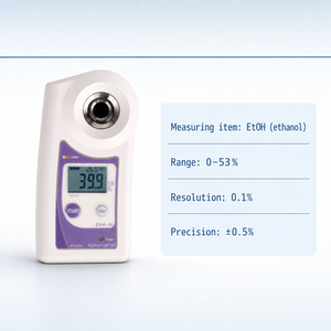 Réfractomètre numérique portable, mesureur de concentration en <span class=keywords><strong>ETOH</strong></span> ZXH-14, modèle de concentration en éthanol : ZXH-14 - Product Image 3