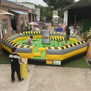 Vui Inflatable quét trò chơi Inflatable WIPEOUT Eliminator Inflatable meltdown cho người lớn