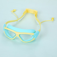Lunettes de natation pour enfants avec bouchons d'oreilles, anti-buée, étanches, anti-UV, vision claire