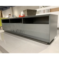NOVA Desain Sederhana Dudukan Tv Modern Berdiri Kayu Dinding Unit TV Konsol Kabinet TV