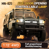 Voiture télécommandée AiJH MN82 PRO RC Crawler avec lumières, RTR, 4 roues motrices, échelle 1:12, camion télécommandé, accélérateur proportionnel, jouets RC LC79