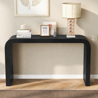 Table console en bois minimaliste moderne pour entrée à manger salon balcon ou bureau avec deux pieds