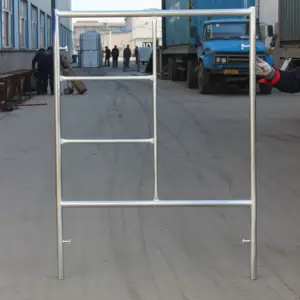 Construction Wholesaler H Frame Scaffold Set 914*1219 Galvanized Steel Frame Scaffold Construction Mobile Step