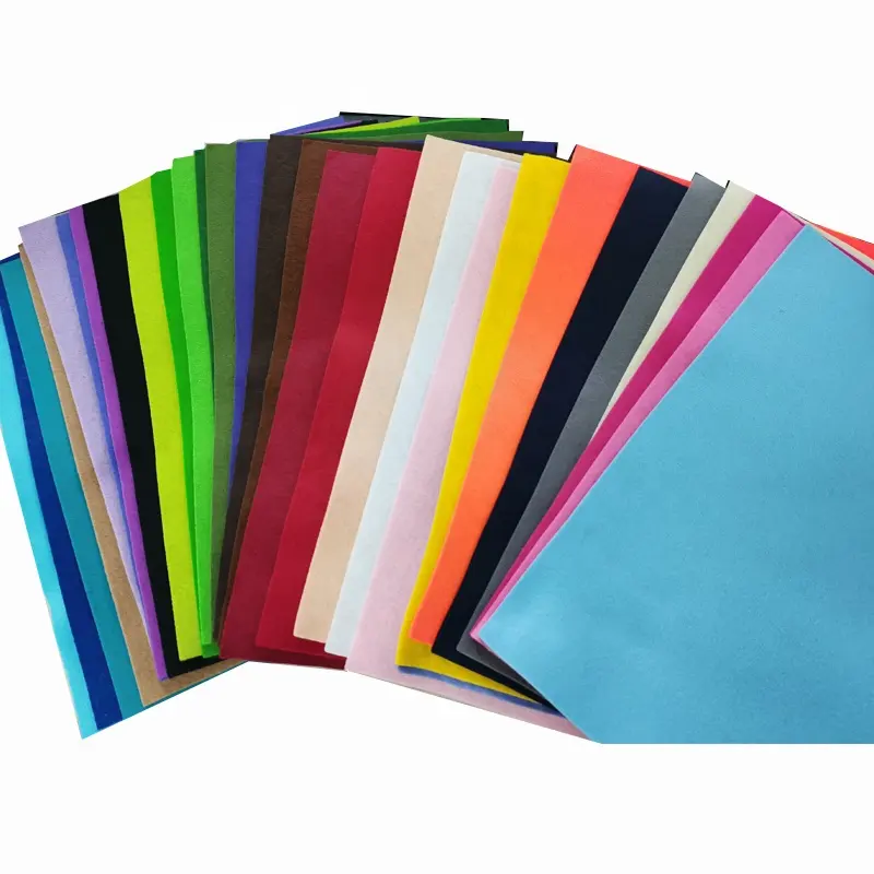 Raco tela de feltro de cor 100% poliéster, artesanato, tecido não tecido