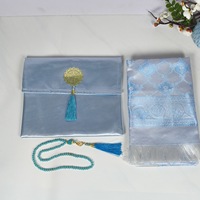 Ensemble de tapis de prière musulman Prien pour le Ramadan 2026 : tasbih + sac portable, décoration et cadeau pour le Ramadan, tapis de prière turc portable