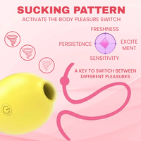 Ruihe 2-in-1 Damen Sexspielzeug Zitronen-Vibrator Brustmassage-Vibrator Masturbationsspielzeug Saugender Zitronenförmiger Vibrator