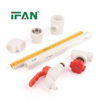 IFAN Solution complète pour raccords de plomberie PPR pour eau froide et chaude : Coude, raccord fileté, adaptateur de raccordement, raccords PPR