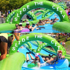 Grand parc aquatique extérieur, toboggan aquatique gonflable portable, <span class=keywords><strong>piscine</strong></span> mobile sur mesure, structure de divertissement aquatique pour enfants - Product Image 3