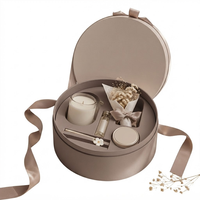 Boîtes cadeaux rondes de luxe pour bougies, boîtes rigides avec logo, boîtes en papier personnalisées imprimées avec ruban, vente en gros