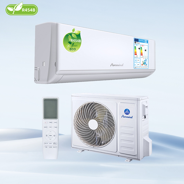 9000BTU Mini Split Air Conditioner R454B 22 SEER2 Wall-Mounted Ductless AC Unit for RV Use Copper Tube Inverter Technology