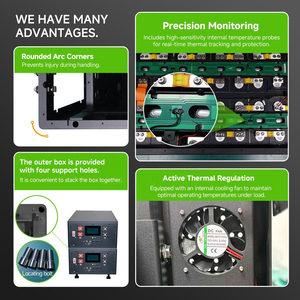 <span class=keywords><strong>HULK</strong></span> HK-48V-001 Stock en China y la UE Kit DIY LiFePO4 de 48V 16S 280Ah/314Ah con LCD, BMS y Caja de Batería para Almacenamiento Solar y Energía Fotovoltaica Doméstica - Product Image 2