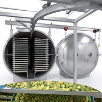 Industriële vacuümvriesdroger met grote capaciteit en meerdere trays voor de productielijn van fruit, vis, vlees en koffie