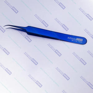 Pince à cils incurvée en acier inoxydable de qualité supérieure Dumont disponible en bleu ou au choix du client - Product Image 4