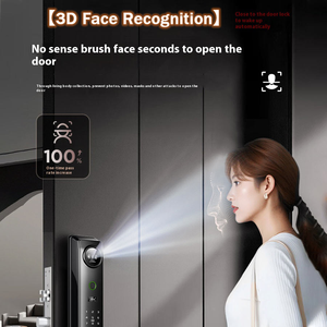 Cerradura Inteligente Glomarket Tuya Wifi con Reconocimiento Facial 3D, Huella Dactilar, Teclado Digital y Función de Videoportero para Puerta de Madera - Product Image 4