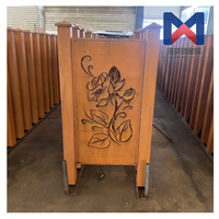 Panneaux de clôture perforés décoratifs découpés au laser pour jardin panneaux d'écran de confidentialité en métal clôture de jardin en acier corten avec poteau