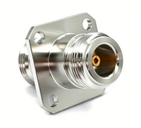 Adaptateur coaxial RF haute fréquence N-KFKG, connecteur coaxial à ondes millimétriques, connecteur à ondes millimétriques en acier inoxydable