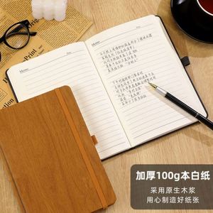 Carnet A5 en bois tendre, couverture rigide, élastique, haute qualité, nouveau design, agenda, logo personnalisé pour entreprise, cadeaux d'affaires - Product Image 4