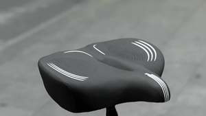 <span class=keywords><strong>Selle</strong></span> de vélo <span class=keywords><strong>ultra</strong></span>-large et confortable en PU avec coussin absorbant les chocs en mousse à mémoire de forme et support dorsal - Product Image 6